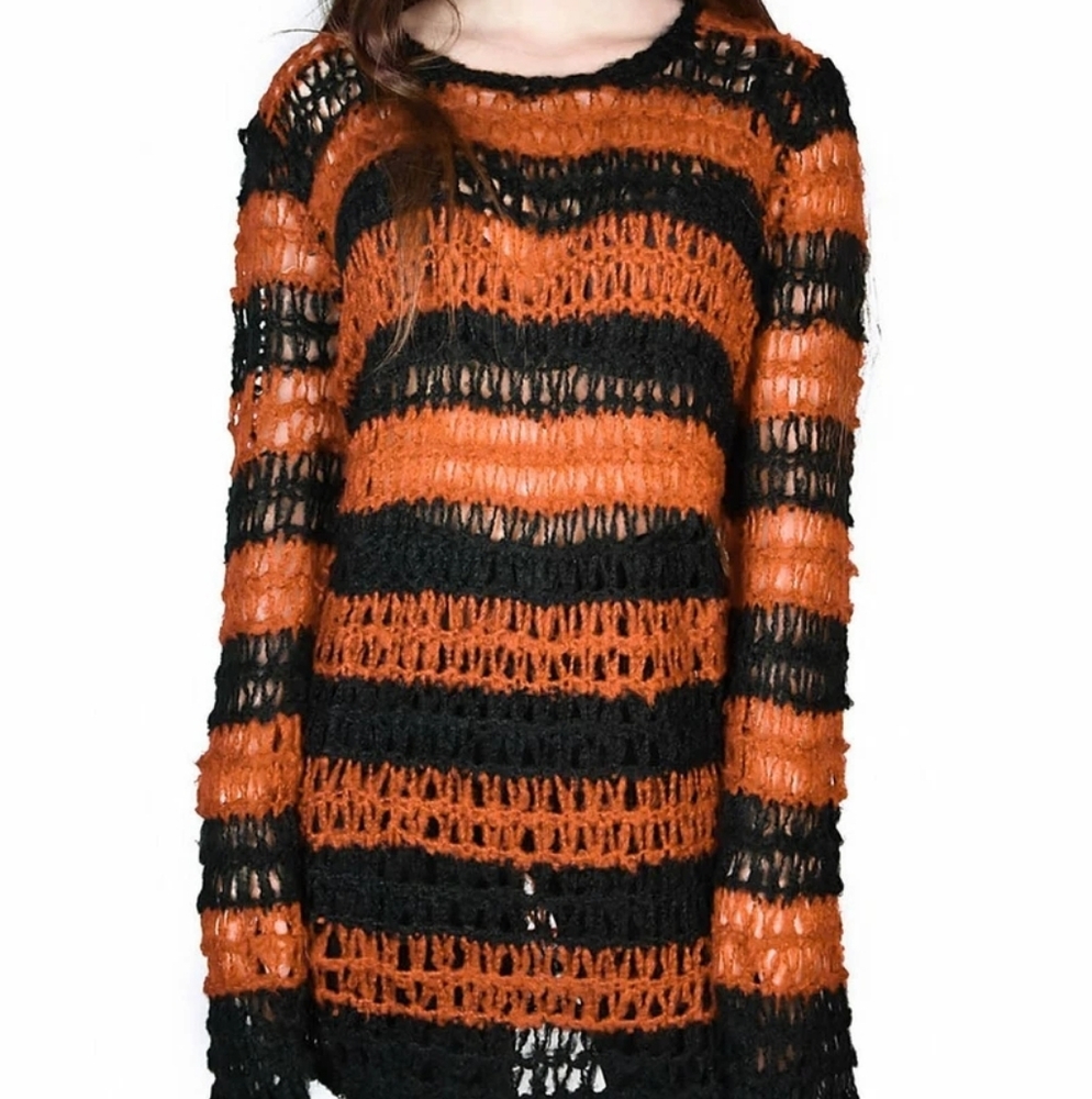 Killstar Orange Knit Sweater